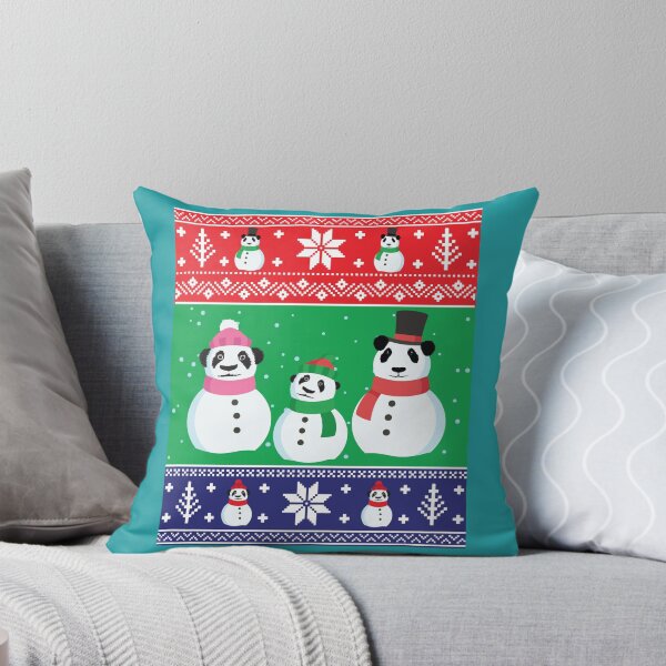 Item preview, Cute Panda Snowman Ugly Christmas Xmas Sweater designed and sold by willardgarret.