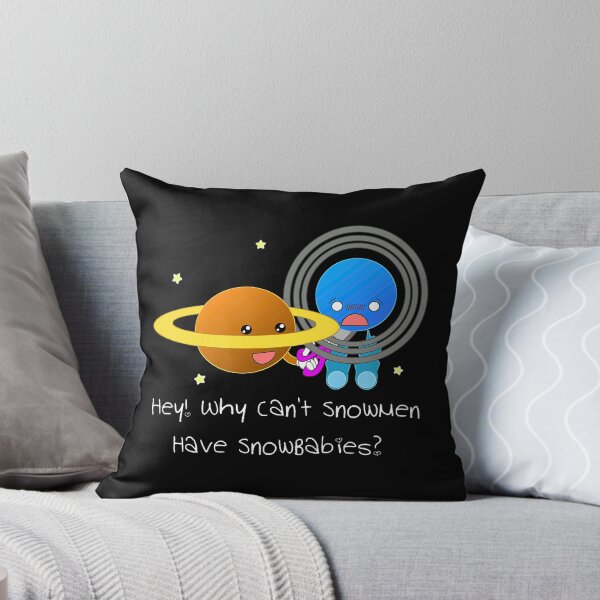 Item preview, Saturn and Uranus Why Can't Snowmen Have Snowbabies   designed and sold by willardgarret.