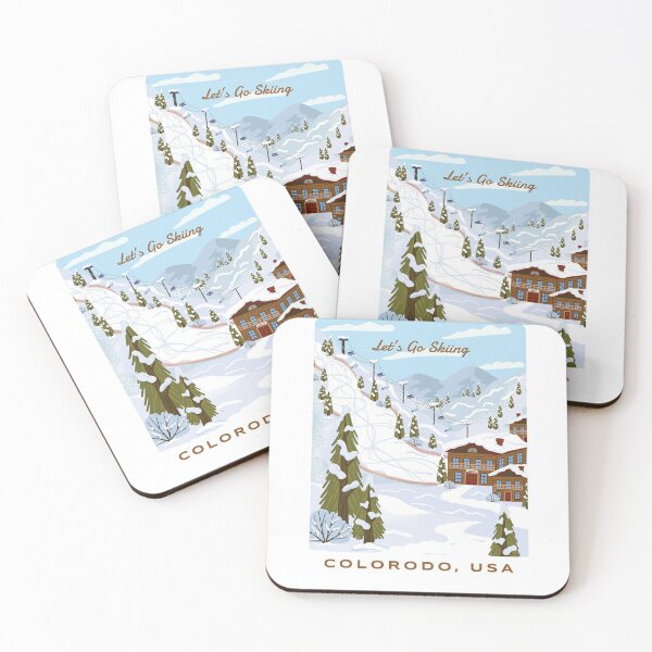 Item preview, Let's Go Skiing Colorodo USA designed and sold by olliveGOsseline.