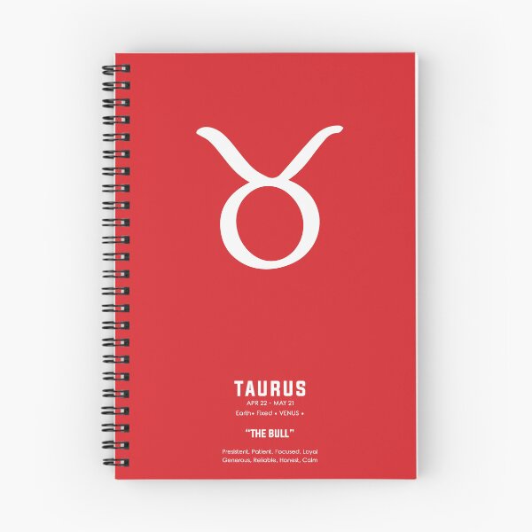Item preview, Taurus Print - Zodiac Signs Print - Zodiac Posters - Taurus Poster - Red and White - Taurus Traits designed and sold by Studio Grafiikka.