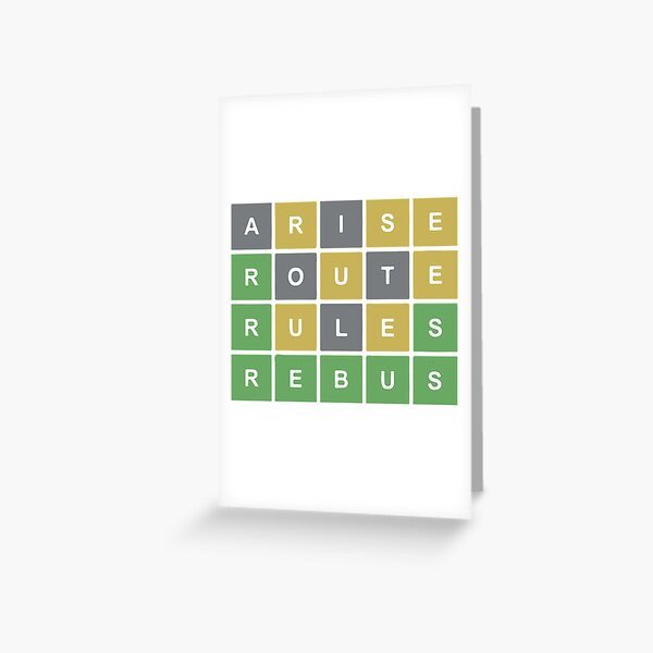 Vista previa del artículo con la obra «Mi primer juego de rompecabezas de Wordle - Levántate, Ruta, Reglas, Rebus», diseñado y vendido por KennyBurrell.