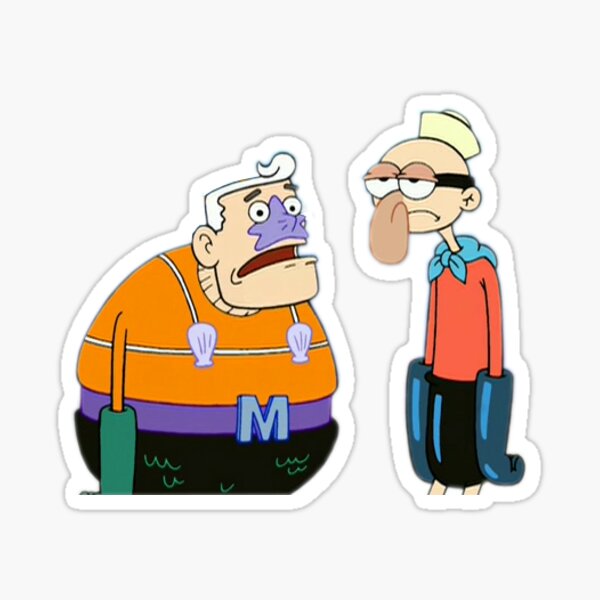 Mermaidman and Barnacleboy Spongebob Squarepants Sticker