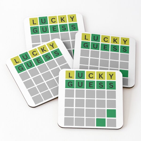 Item preview, Wordle Luck Guess Crossword - Funny designed and sold by KennyBurrell.