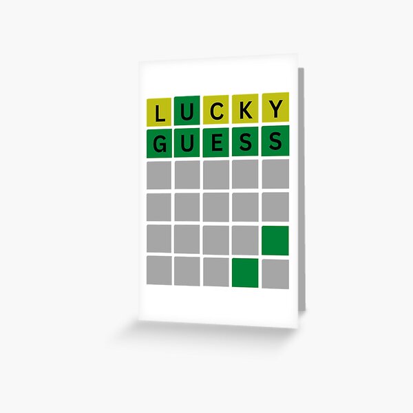 Vista previa del artículo con la obra «Wordle Luck Guess Crucigrama - Divertido», diseñado y vendido por KennyBurrell.