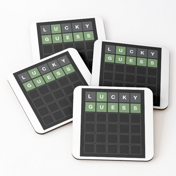 Item preview, Wordle Lucky Guess - Funny Wordl Grid Word Game Design (1) designed and sold by KennyBurrell.