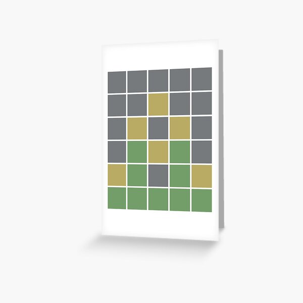 Vista previa del artículo con la obra «Wordle Puzzle Game - Resultado hermoso y dramático», diseñado y vendido por KennyBurrell.