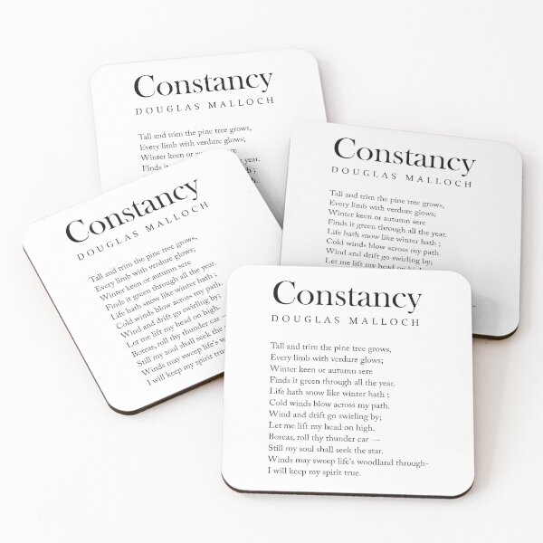 Artikelvorschau, Constancy - Douglas Malloch Poem - Literature - Typography Print 1 entworfen und verkauft von Studio Grafiikka.