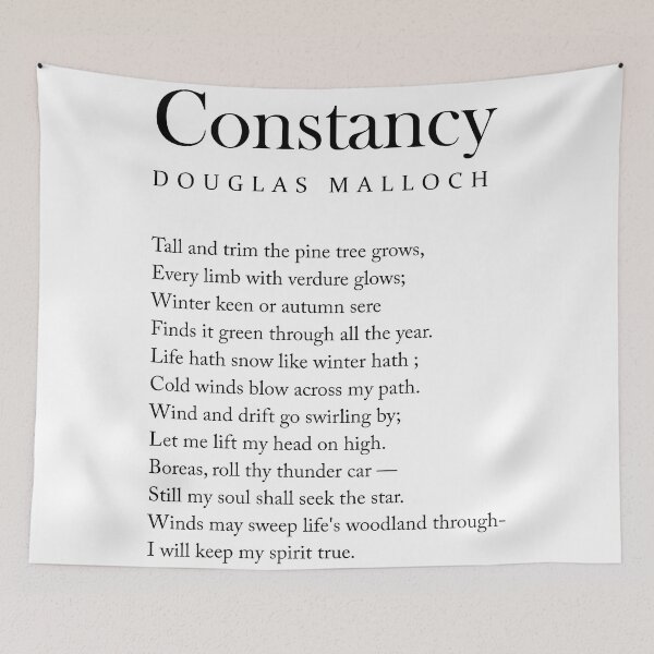 Artikelvorschau, Constancy - Douglas Malloch Poem - Literature - Typography Print 1 entworfen und verkauft von Studio Grafiikka.