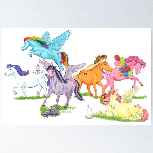 My little pony names, My little pony poster, My little pony drawing