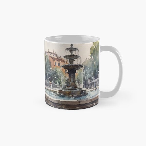 Artikelvorschau, Elegante Aquädukte: Eine Aquarell-Hommage an römische Brunnen entworfen und verkauft von bigboxofstuff.