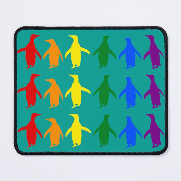Item preview, Teal #03A096 background LGBTQI+ Pride Penguins LGBT LGBTQ designed and sold by SBPenguins.