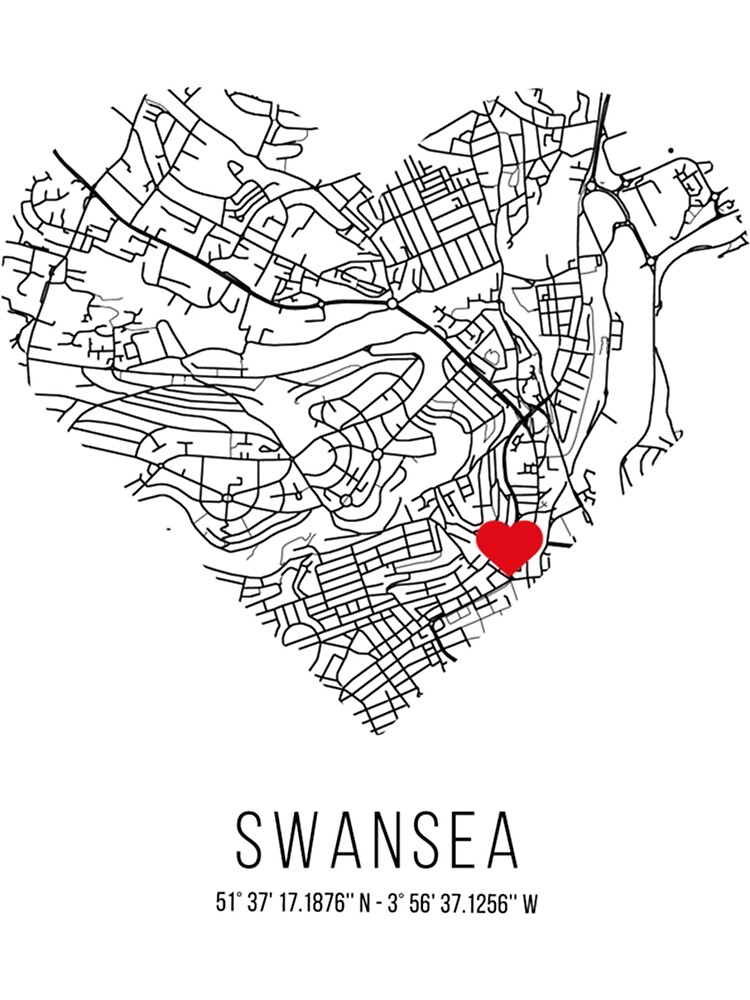 mapa de swansea