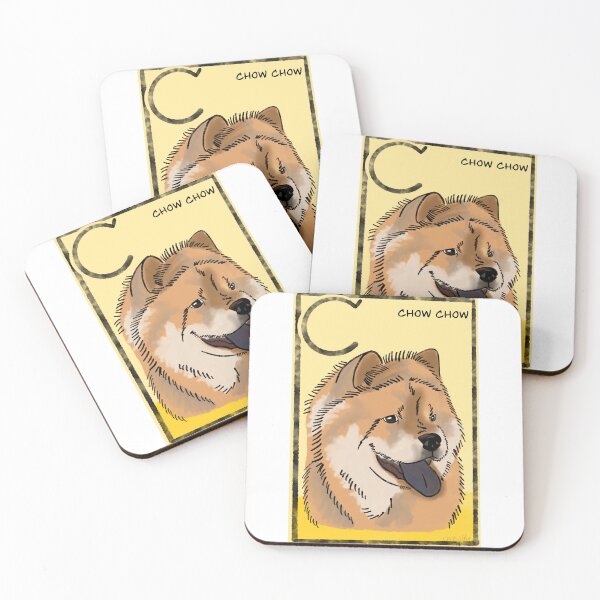 Item preview, C is for chow chow | chow chow | dog | alphabet  designed and sold by DarbyHunterArt.