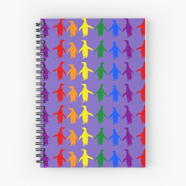 Item preview, Light Purple #795FC1 background LGBTQI+ Pride Penguins LGBT LGBTQ designed and sold by SBPenguins.