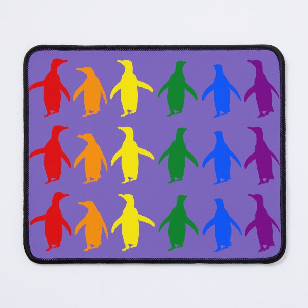 Item preview, Light Purple #795FC1 background LGBTQI+ Pride Penguins LGBT LGBTQ designed and sold by SBPenguins.