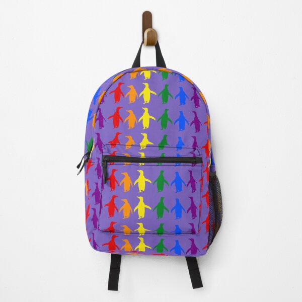 Item preview, Light Purple #795FC1 background LGBTQI+ Pride Penguins LGBT LGBTQ designed and sold by SBPenguins.
