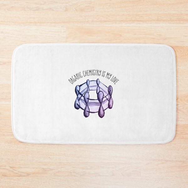Item preview, Organic Chemistry Is My Love Watercolor Benzene Molecule designed and sold by denschieu19.