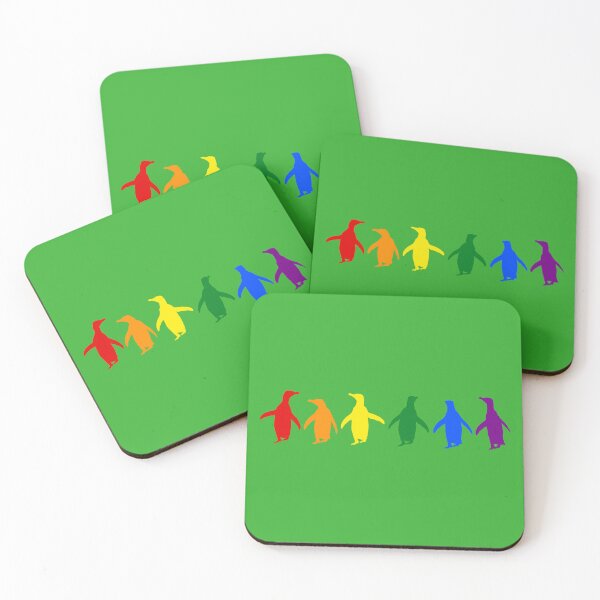 Item preview, Bright Green #35B02C background LGBTQI+ Pride Penguins LGBT LGBTQ designed and sold by SBPenguins.
