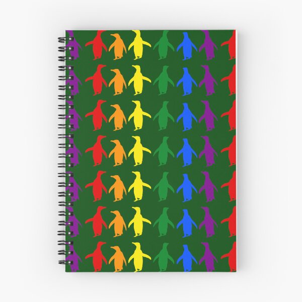 Item preview, Dark Green #014606 background LGBTQI+ Pride Penguins LGBT LGBTQ designed and sold by SBPenguins.