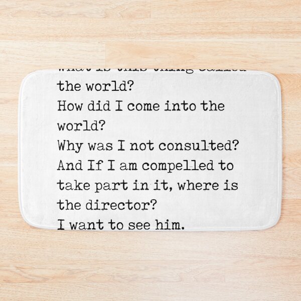 Item preview, Where am I - Soren Kierkegaard Poem - Literature - Typewriter Print designed and sold by Studio Grafiikka.
