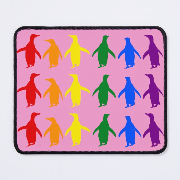 Item preview, Pink #F699CD background LGBTQI+ Pride Penguins LGBT LGBTQ designed and sold by SBPenguins.