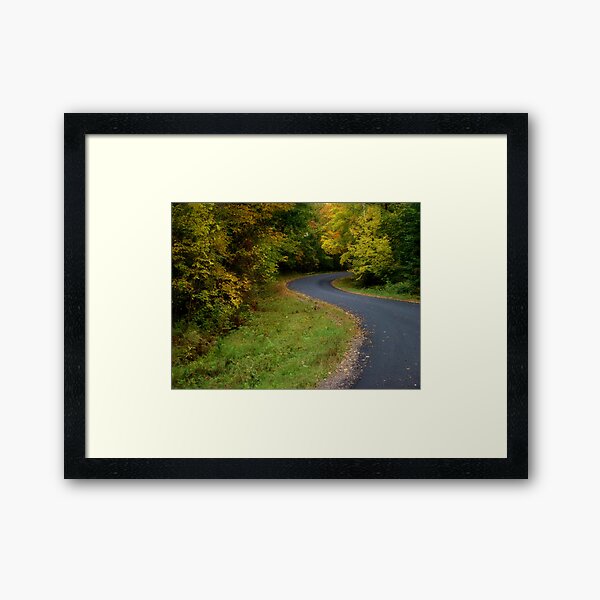 Winding into Wisconsin Framed Art Print