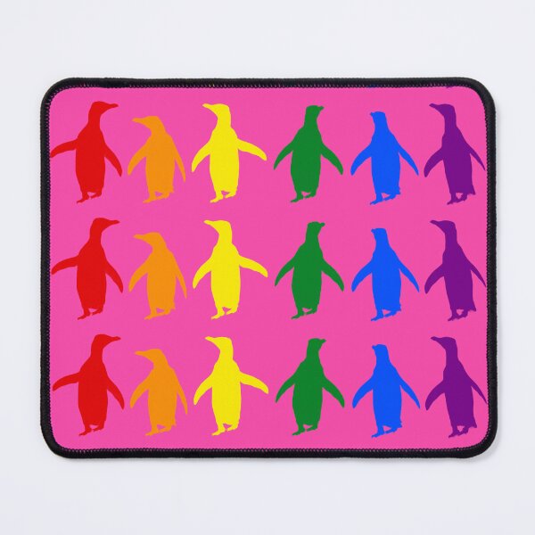 Item preview, Fuchsia #FC46AA background LGBTQI+ Pride Penguins LGBT LGBTQ designed and sold by SBPenguins.