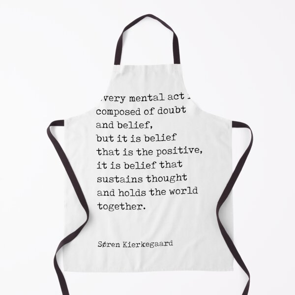 Item preview, Doubt and Belief - Soren Kierkegaard Quotes - Literature - Typewriter Print designed and sold by Studio Grafiikka.