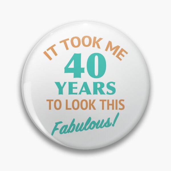 Item preview, Fabulous 40th Birthday designed and sold by thepixelgarden.
