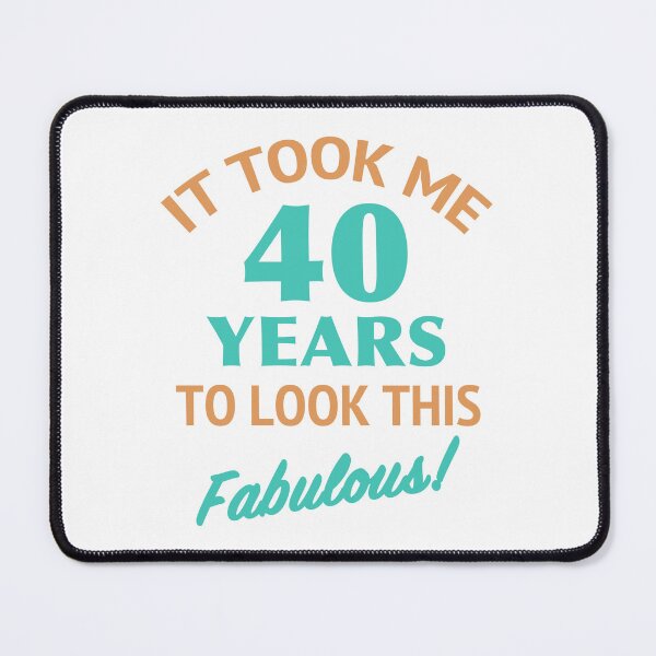 Item preview, Fabulous 40th Birthday designed and sold by thepixelgarden.