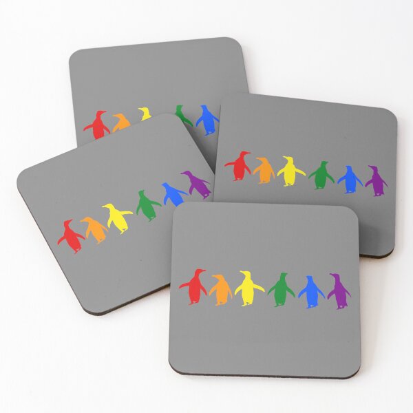 Item preview, Grey #808080 background LGBTQI+ Pride Penguins LGBT LGBTQ designed and sold by SBPenguins.