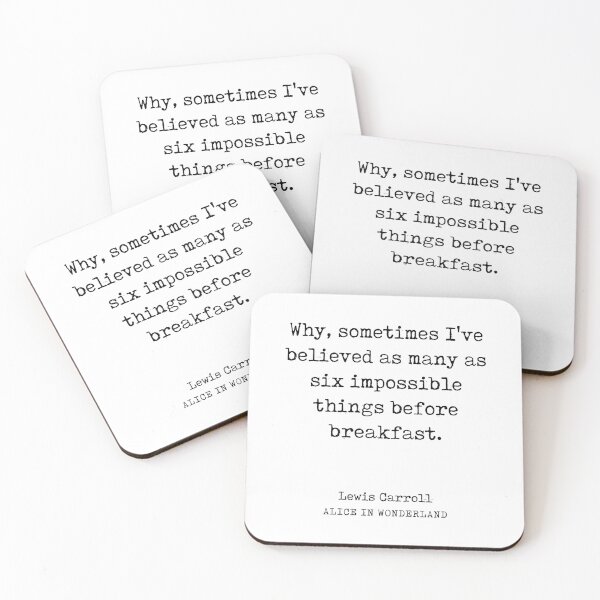 Artikelvorschau, Lewis Carroll Quote 01 - Alice In Wonderland - Literature - Typewriter Print entworfen und verkauft von Studio Grafiikka.