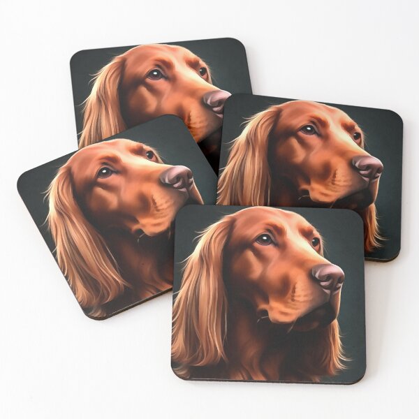 Item preview, Irish Setter Fine Art Pet Portrait designed and sold by taiche.
