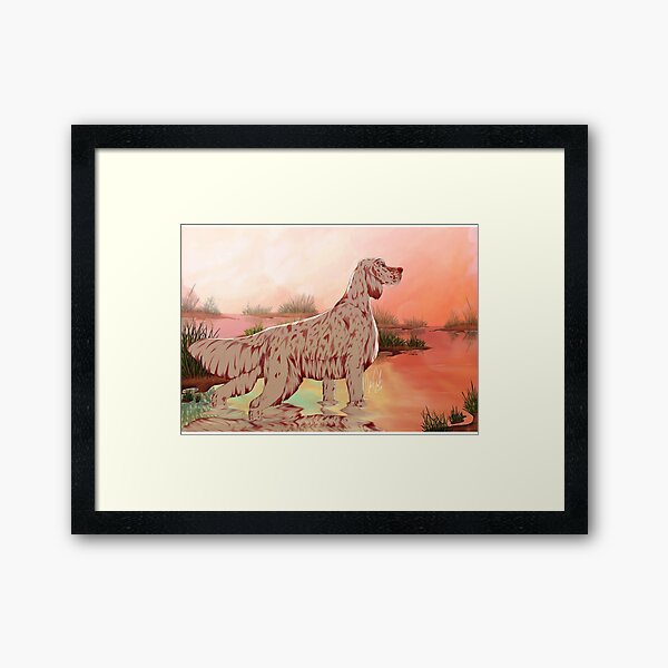 The English Setter Framed Art Print
