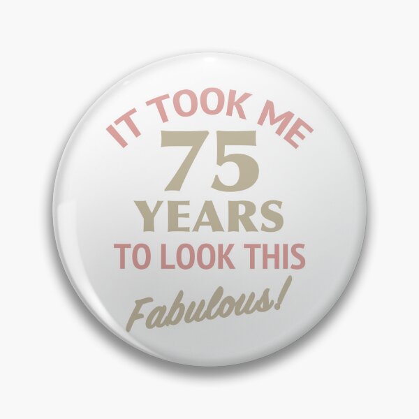 Item preview, Fabulous 75th Birthday designed and sold by thepixelgarden.