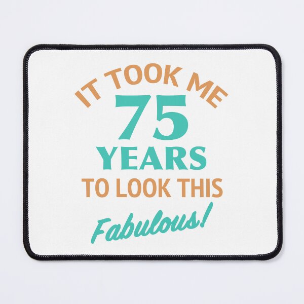 Item preview, Fabulous 75th Birthday designed and sold by thepixelgarden.