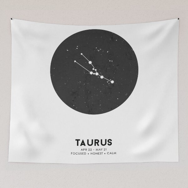 Item preview, Taurus Print - Zodiac Signs Print - Zodiac Posters - Taurus Poster - Night Sky - Taurus Traits designed and sold by Studio Grafiikka.