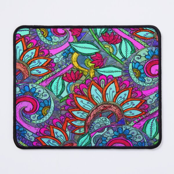 Item preview, Colorful Floral Paisley Pattern designed and sold by Tamas Das.