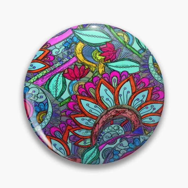 Item preview, Colorful Floral Paisley Pattern designed and sold by Tamas Das.