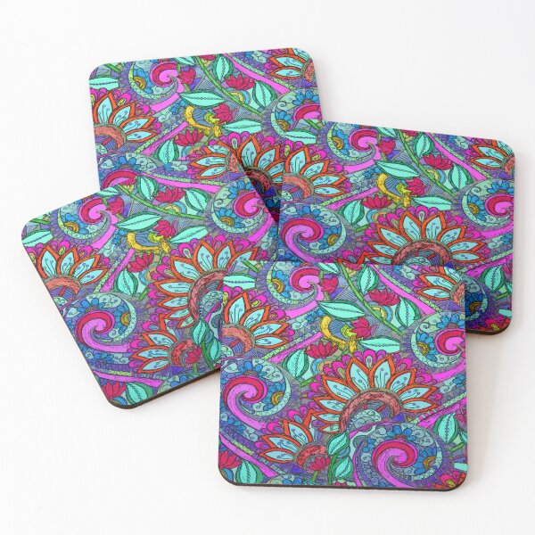 Item preview, Colorful Floral Paisley Pattern designed and sold by Tamas Das.