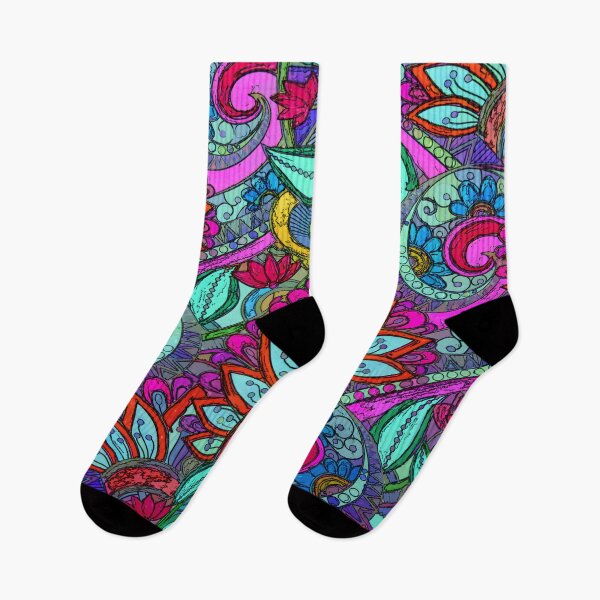 Item preview, Colorful Floral Paisley Pattern designed and sold by Tamas Das.