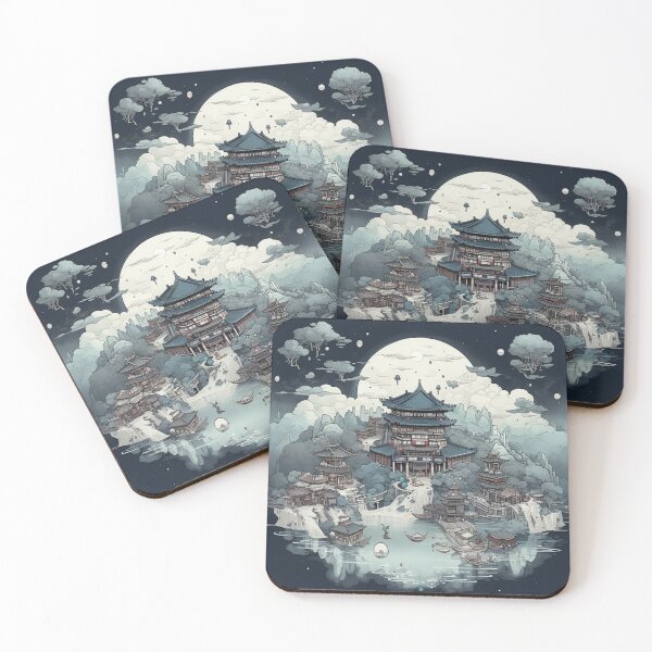 Item preview, Retro night landscape designed and sold by fanzen69.