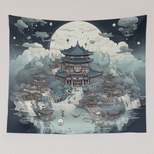 Item preview, Retro night landscape  designed and sold by fanzen69.