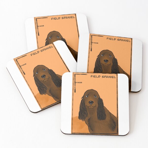 Item preview, F is for field spaniel | spaniel | dog | alphabet  designed and sold by DarbyHunterArt.