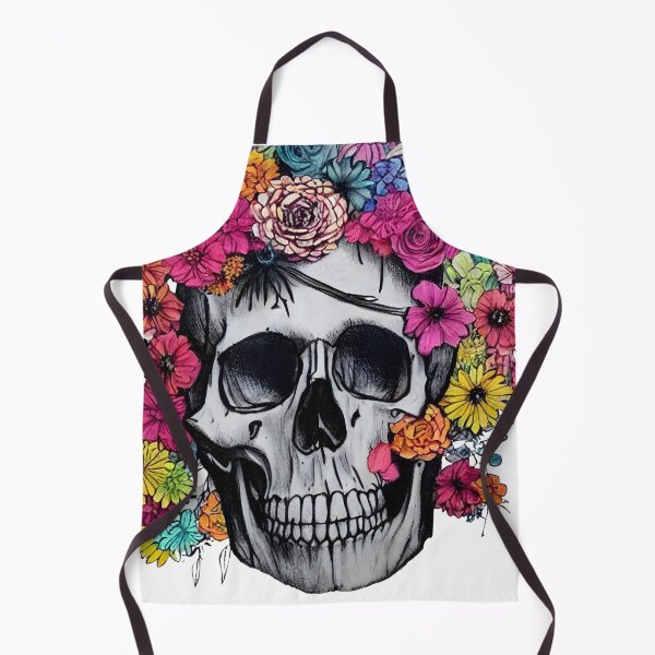 Item preview, Flower head skull designed and sold by McCallnWaldo.