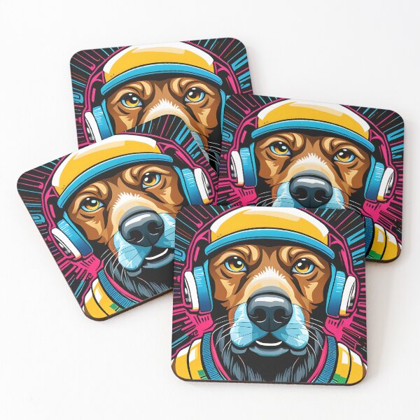 Item preview, Rapper Dog, with Headphones designed and sold by lapizart.