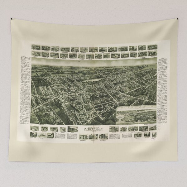 Item preview, Aerial View of Amityville, New York (1925) designed and sold by allhistory.