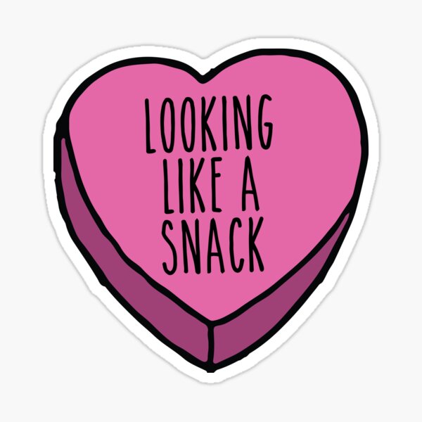 looking-like-a-snack-sticker-for-sale-by-kjanedesigns-redbubble