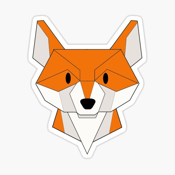 Renard graphique Sticker