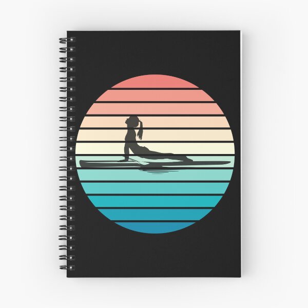 Item preview, SUP Yoga with retro sunset designed and sold by aliveinmiddle.